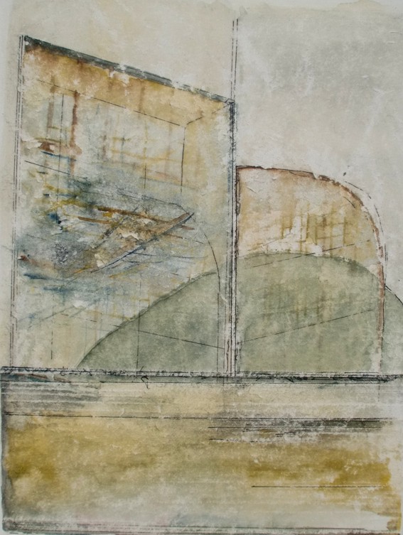 No. J15: pen-and-ink & water color, 2016