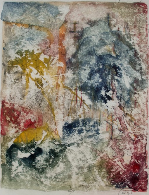 No. J18: pen-and-ink & water color, 2016