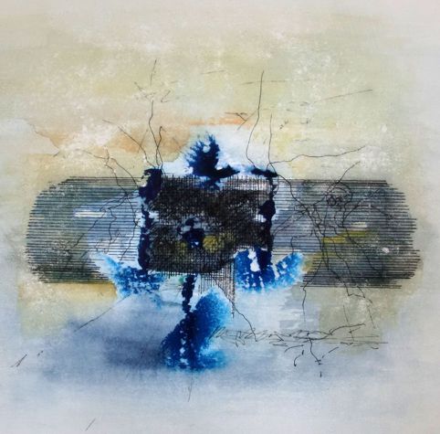 No. M03: pen-and-ink & water color, 2019