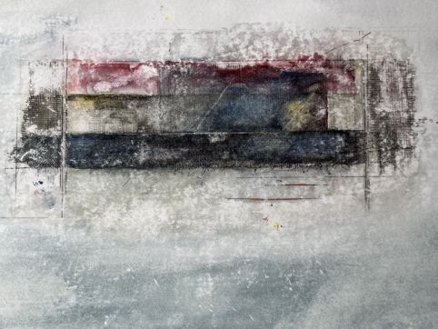 No. O03: pen-and-ink & water color, 2022