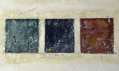 No. O06: pen-and-ink & water color, 2022