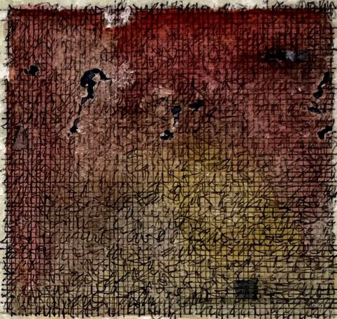 No. O16: pen-and-ink & water color, 2022