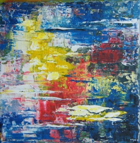 No. B26: Reflection, Acryl on canvas (20 x 20 cm), 2009