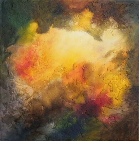 No. B45: Eye of a Storm, Mixed techniques (30 x 30 cm), 2009