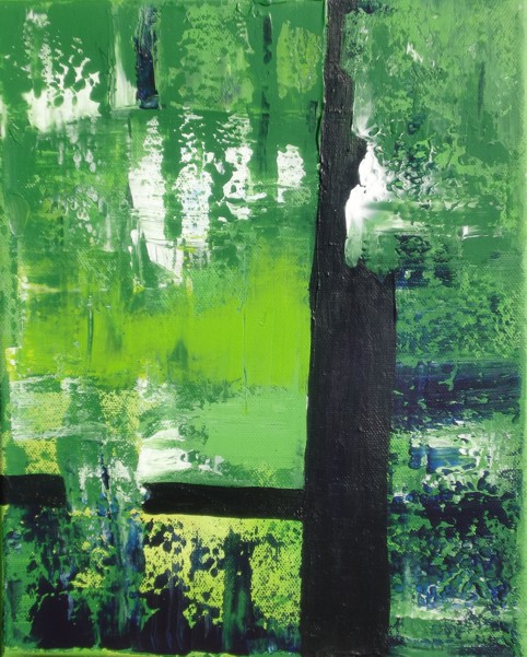 No. C16: Forest 2, Acryl on canvas (24 x 30 cm), 2010