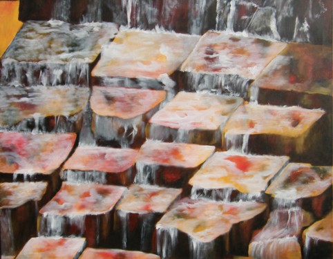 Nr. D10: Wasser, Acryl auf Leinwand (80 x 100 cm), 2011