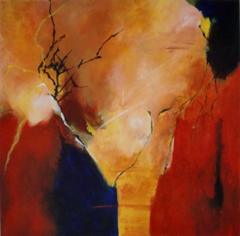No. G09: Dusk, Acryl on canvas (70 x 70 cm), 2013