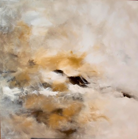 No. H06: Turmoil, Acryl on canvas (100 x 100 cm), 2014
