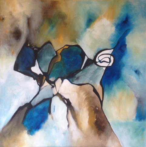 No. K02: Acryl on canvas (100 x 100 cm), 2017