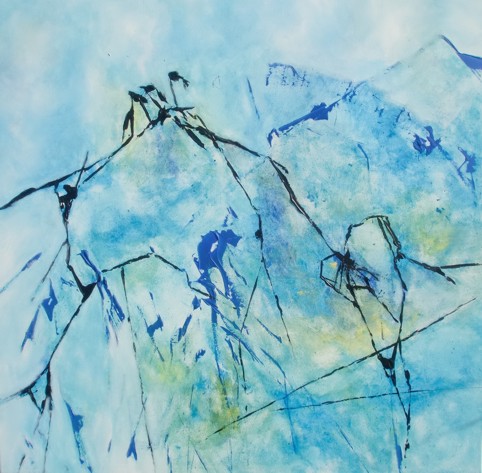 No. K09: Acryl on canvas (100 x 100 cm), 2017