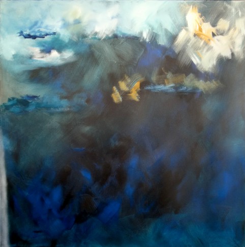 No. K17: Precipice, Acryl on canvas (100 x 100 cm), 2017