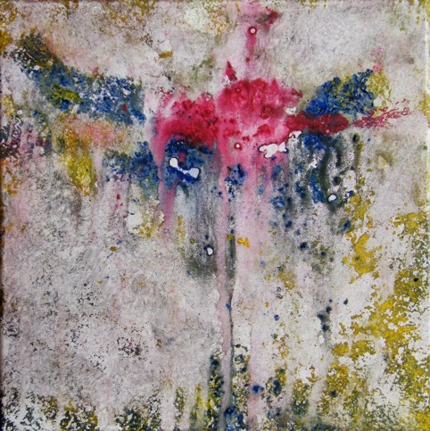 No. L41: Rose, Mixed techniques (40 x 40 cm), 2018