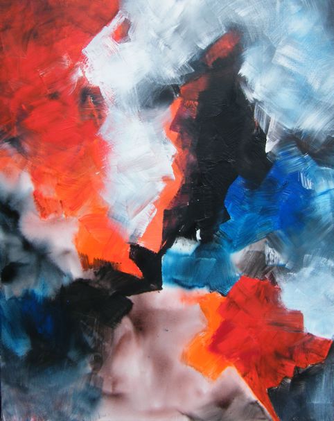 No. M15: Acryl on canvas (80 x 100 cm), 2019