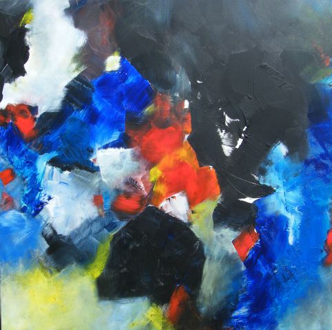 No. M17: Acryl on canvas (100 x 100 cm), 2019