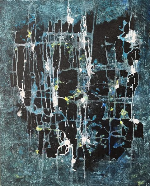 No. M24: Acryl on canvas (80 x 100 cm), 2019