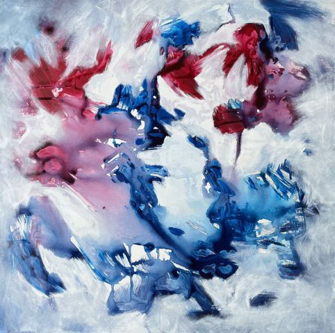 No. N01: Summer Flowers 1, Acryl on canvas (100 x 100 cm), 2021