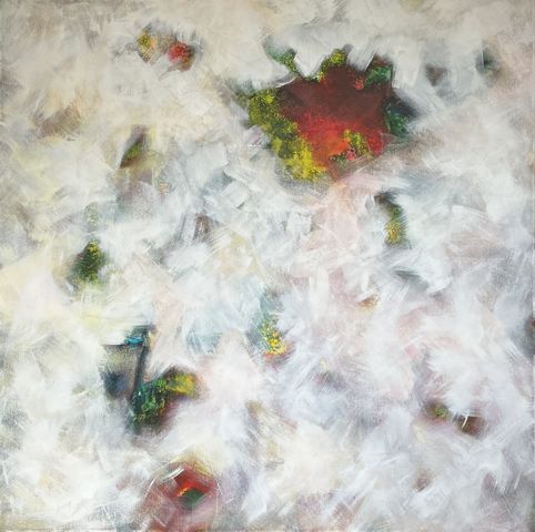 Nr. O05: Mischtechnik (100 x 100 cm), 2022