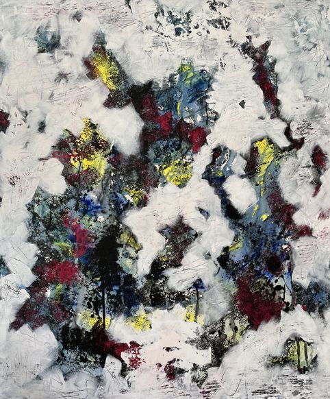 Nr. O08: Mischtechnik (100 x 120 cm), 2022