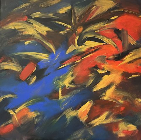 No. O17: Acryl on canvas (100 x 100 cm), 2022