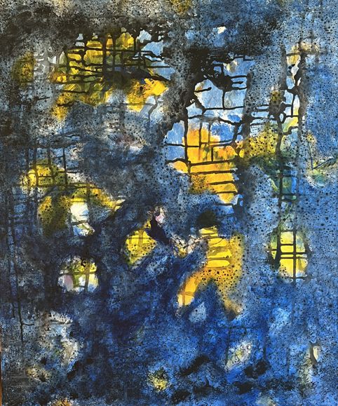 No. P01: Acryl on canvas (100 x 120 cm), 2023