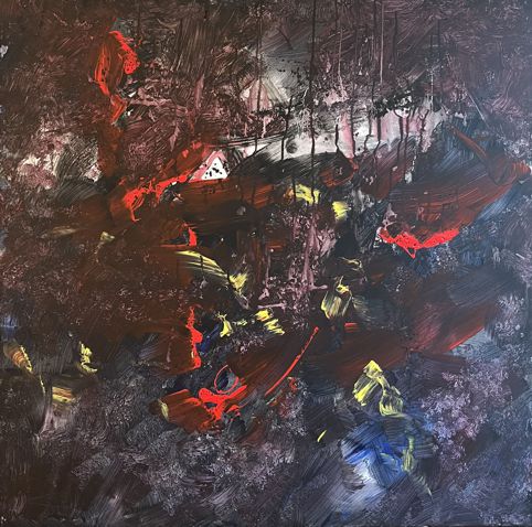 No. P02: Acryl on canvas (100 x 100 cm), 2023