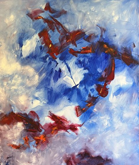 No. P05: Acryl on canvas (100 x 120 cm), 2023