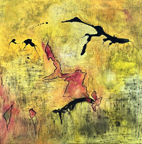 No. Q05: Mixed techniques (100 x 100 cm), 2024