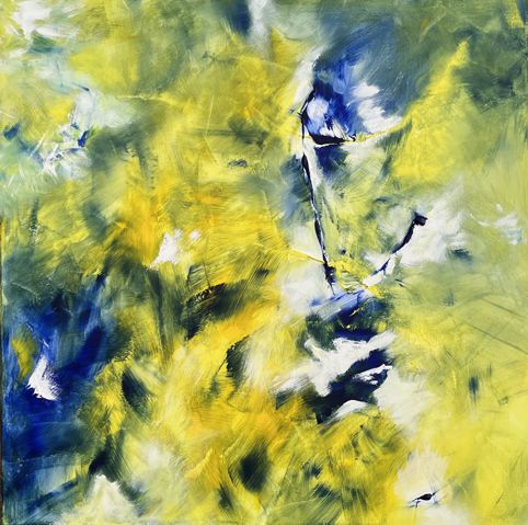 No. R07: Acryl on canvas (100 x 100 cm), 2025