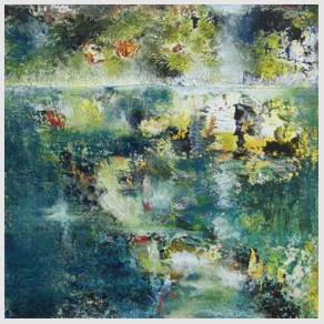 No. G13: Dream Lake, Acryl on canvas (30 x 30 cm), 2013