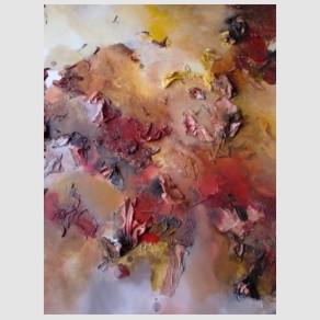 No. I01: Autumn, Acrylic collage on canvas (50 x 70 cm), 2015