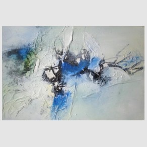 Nr. I19: Acryl-Collage auf Leinwand (40 x 60 cm), 2015