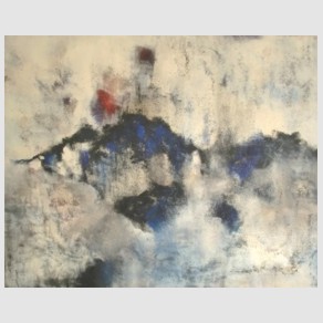 No. I22: Snow Fog, Acryl on canvas (80 x 100 cm), 2015