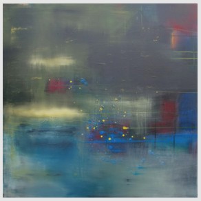 No. J07: Quiet Night, Acryl on canvas (100 x 100 cm), 2016