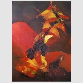 Nr. K11: Karneval in Venedig, Acryl-Collage auf Leinwand (60 x 80 cm), 2017