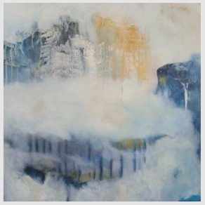 No. K20: Mountain Fog, Acryl on canvas (100 x 100 cm), 2017