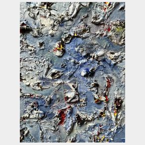 Nr. O01: Sweets, Acryl-Collage auf Leinwand, 2022